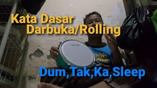 Kata Dasar Darbuka/Rolling, Tutorial ALMAS JORIS CHANNEL