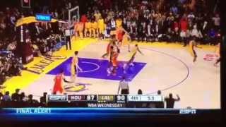 Chandler Parsons last minute 3pt on LA Lakers To Go to OT 4/