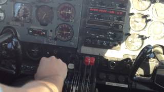 Landing with a Cessna 310 (EC-JKD) at LELL Airport