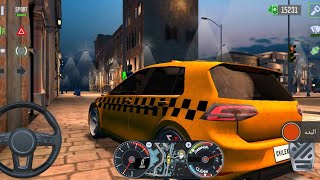 Taxi sim #2024 🚖✨ volkswagen   Golf GTR' Car GRAZY UBER DRIVING _ Car Games 3D Android jos Gameplay