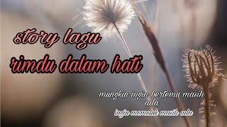 story cover lirik lagu rindu dalam hati (arsy widianto brisia jodie)