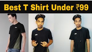 Roadster Men Black Solid Round Neck T Shirt Unboxing Video l Best T Shirt Under 299 Rs l Real Review