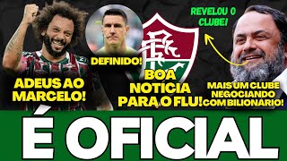 🚨REVELADO O TIME QUE O GREGO QUER COMPRAR, BOA NOTÍCIA PARA O FLUMINENSE E É OFICIAL