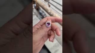 Fizza Amethyst Oval ring #925sterlingsilver