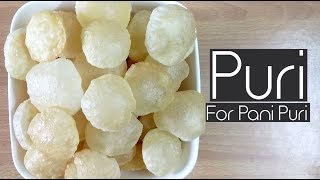 PURI FOR PANI PURI| HOW TO MAKE GOLGAPPAS| SUJI GOLGAPPAS| RUCHI'S KITCHEN CORNER