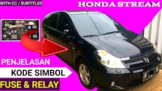 Fuse Dan Relay Honda STREAM || bagian kabin mesin ( Part 2 )