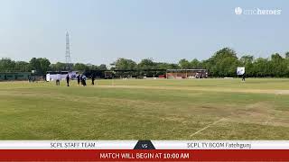 Live Cricket Match | SCPL TY BCOM Fatehgunj vs SCPL STAFF TEAM | 22-Oct-22 10:00 AM | SCPLPL-2022(…