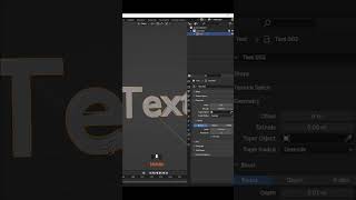 Blender tips & tricks I use text in blender I text apply in blender -mds design #shorts 😀