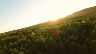 Beautiful Sunrise in Biaklo Mountain near Olsztyn | Cinematic FPV 4K