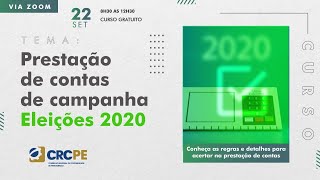 Curso CRCPE | Prestação de contas de campanha - Eleições 2020