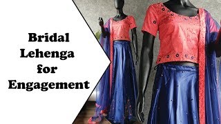 Wedding Dress | Lehenga Design For Engagement | Simple Engagement Dress Designs