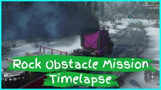 SnowRunner Rock Obstacle Mission Timelapse