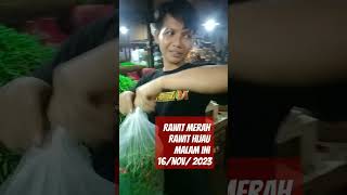 rawit merah dan hijau malam ini