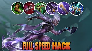 KARRIE FULL SPEED HACK BUILD! | UNEXPECTED DAMAGE! | KARRIE MLBB