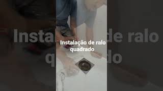 Instalação de ralo quadrado