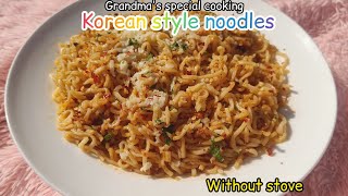 Korean style noodles 🔥 just 2 mins/grandma's special/quick and easy