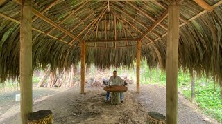 Cómo hacer kiosco de palma amarga campestre.