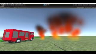 Unity fire truck game: simple fire system