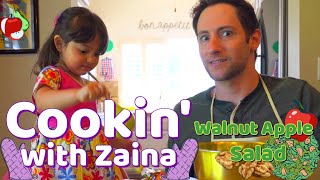 Cookin with Zaina - Spinach Apple Salad