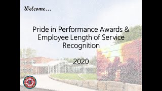 Pride in Performance Awards & Employee Length of Service Recognition 2020