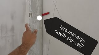 Izravnavanje novih zidova