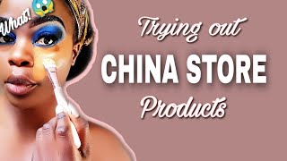 Trying out CHINA STORE MAKEUP Products, 😱Never underestimate China shop MAKEUP | CHEAP makeup