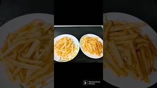 French fries/ make two method french fries at home/deep fry & without oil fries in oven #trending