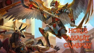 Smite: Assault Gameplay with Horus- I Count myself Lucky This...Cause my Horus is...Meh