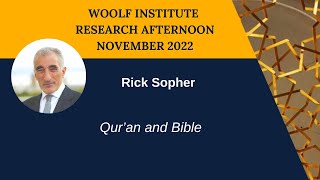 Rick Sopher | Research Afternoon 2022 | Woolf Institute