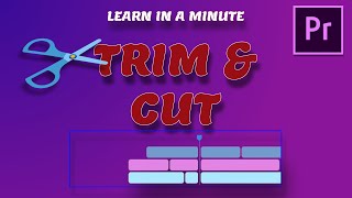 How To Trim And Cut Video || Trimming video clip in premiere pro