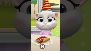 Is everyone full??? 😂️😂️😂️ Talking Tom and friends #shorts #talkingtomandfriends #gameplay #angela