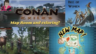 Conan Exiles: Isle of Women Map " Map Room and Exploring!"