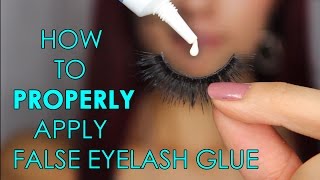 How to PROPERLY Apply False Eyelash Glue (ALL ABOUT ADHESIVES Part 1 of 3)