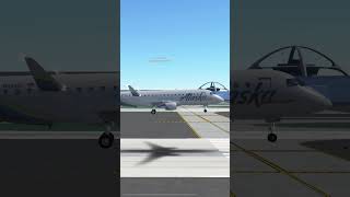 Alaska Airlines E175 landing at LAX -79FPM