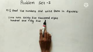 Problem Set 3 | Class 5 | Number Work |Chapter number 2