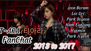 T-ARA(티아라) fanchat(2013-2017) Roly Poly,Sugar free,number 9,...#tara#jiyeon #hyomin#qri#eunjung