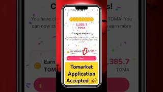 Tomarket Application accepted|tomarket listing update|withdrawal update|token price|#tomarket#crypto