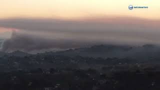 Amanece con una estela de humo 💨 del basurero municipal este jueves en Pinotepa Nacional Oaxaca