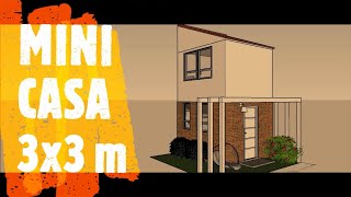 MINI HOUSE 3x3 m ÁREA DE SERVIÇO E HOME OFFICE!