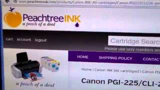 www.peachtreeink.com - Deals for printer ink cartridges  Canon PGI-225