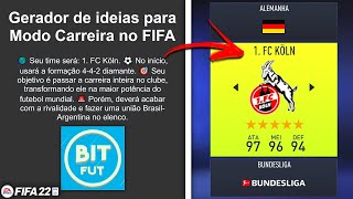 TESTEI O *GERADOR DE CARREIRA* DO BIT FUT! | FIFA Experimento