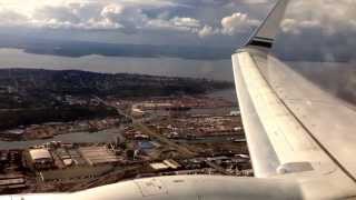 Alaska airlines 737-800 landing in Seattle (KSEA)