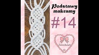 Podstawy makramy wzór 14/basic patterns of macrama part 14