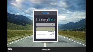 Logging in to LearningZone