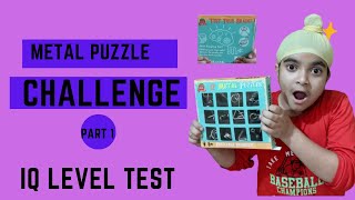 Ekam Ka Challenge | Brain Games | Metal Puzzles | IQ Level Test | Ekam Fateh Vlogs