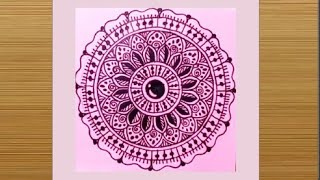 Mandala art full tutorial| How to draw Mandala art | Easy mandala art for beginners |