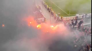 Schalker Pyroshow in Duisburg (MSV Duisburg - FC Schalke 04 | DFB-Pokal)