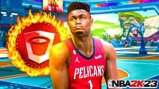 *NEW* ZION WILLIAMSON "2 WAY INTERIOR FINISHER” BUILD IN NBA2K23! BEST ISO BUILD 2K23 + 99 DUNK!