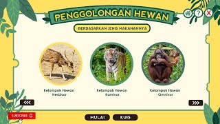 MULTIMEDIA INTERAKTIF MATERI PENGGOLONGAN HEWAN BERDASARKAN JENIS MAKANANNYA - BELAJAR IPA