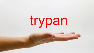 How to Pronounce trypan - American English